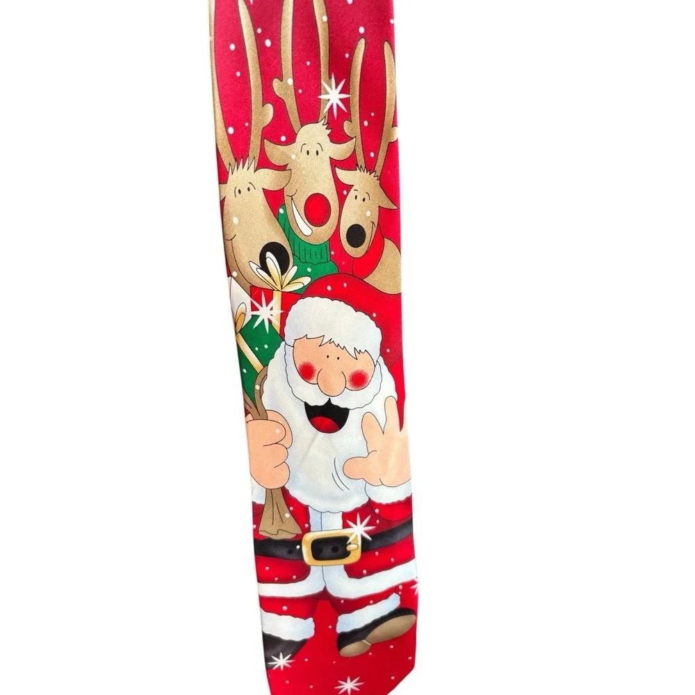 Lot of 5‎ Christmas Novelty Ties Noel Santa Claus Holiday Necktie Bundle Festive